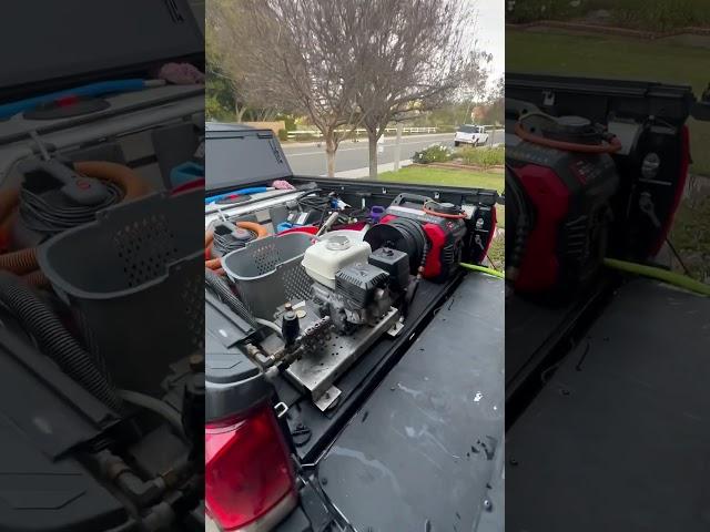Mobile Detailing Setup Low-profile For Trucks  #detailing #shorts #carwash #satisfyingvideo