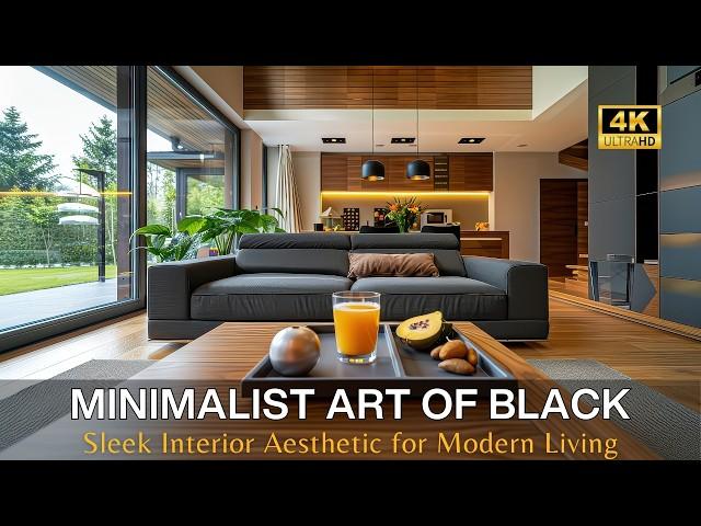 Elegant Minimalist Art of Black: Creating Sophisticated & Sleek Interior Aesthetic for Modern Living