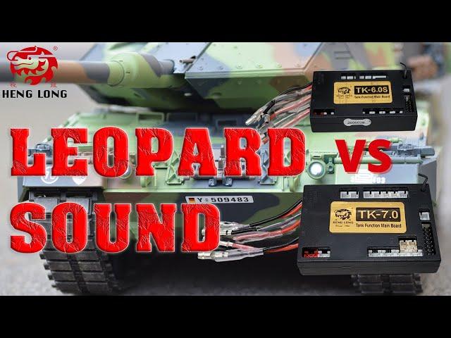 RC Tank Leopard 2 A6 Heng Long 1/16 Sound Check TK7.0 VS TK6.0S