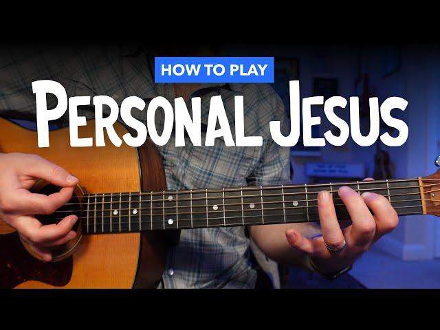 Personal Jesus • Johnny Cash / Depeche Mode Guitar Lesson (Beginner AND Advanced, with tabs!)