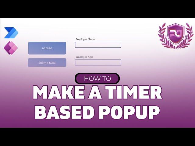 How To Make A Timer Based Popup In Power Apps