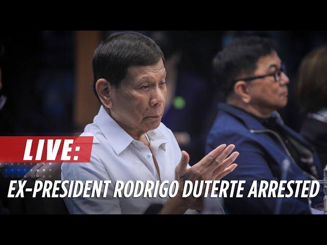 LIVE: Ex-President Duterte in police custody; Palace confirms arrest warrant from ICC | March 11