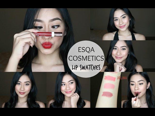 Esqa Cosmetics LIP SWATCHES & REVIEW  Claudia Novira