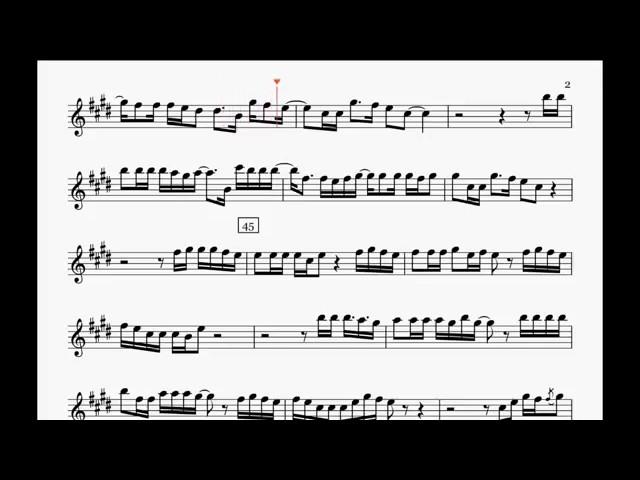 Let Her Go   Passenger Saxophone Sheet Music + Play Along