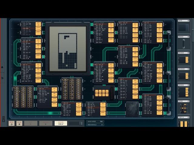 Shenzhen I/O - Tetris Gameplay