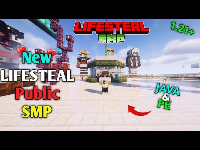 ️ Join Best Lifesteal Public Smp Server For Minecraft  | Java + PE | Free To Join 