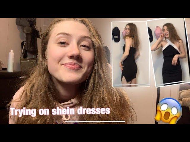 SHEIN BODYCON MINI DRESS TRY ON HAUL UNBOXING By a Canadian