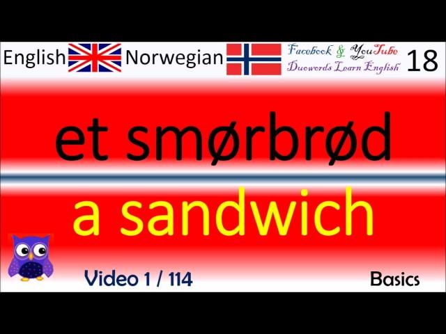 01 Basics / Grunnleggende Norsk - Engelske Ord / Norwegian - English Words læring engelsk lære