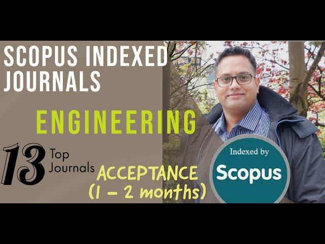 Top 13 Journals II Civil Engineering II Fast Publication II SCOPUS Index #CivilEngineering