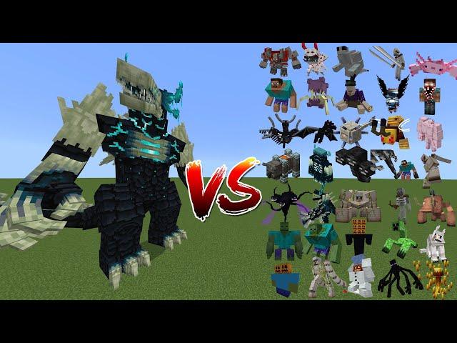 Wardenzilla vs All Minecraft Bosses