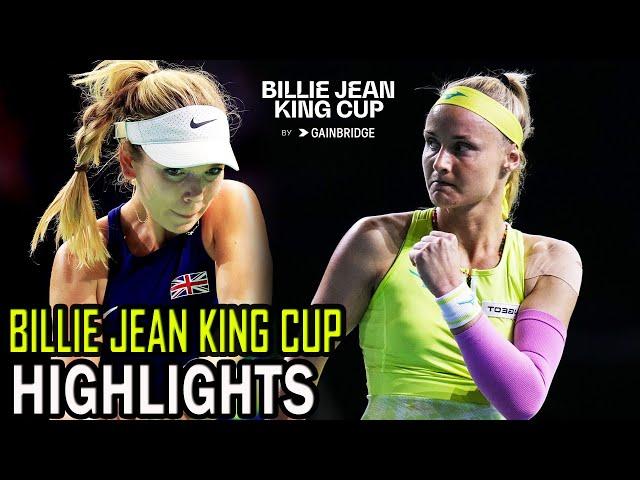 Katie Boulter vs Rebecca Sramkova Highlights | Billie Jean King Cup 2024