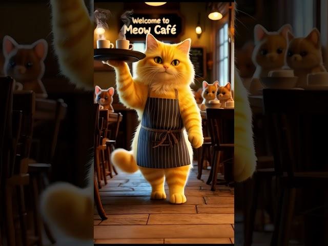 Waitress Cat at Meow Café  | Cutest Barista Ever?!
