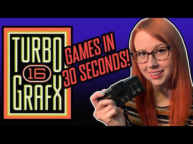 TurboGrafx-16 Games in 30 Seconds! - Erin Plays