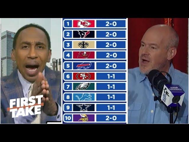 FIRST TAKE | Saints are new KING of NFC! - Rich Eisen tells Stephen A. on his NFL Power Rankings