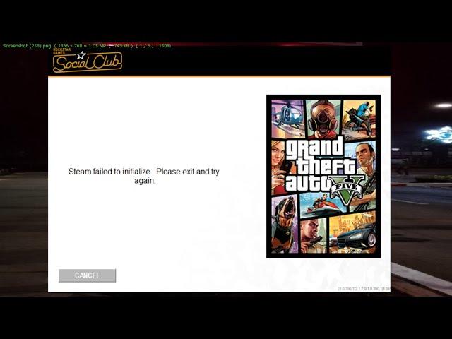 Steam Failed to Initialize Please Exit and Try Again GTA 5 Rockstar Games Social Club