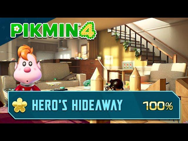 Pikmin 4 - Area 4: Hero's Hideaway (All Rescues, Treasure, Onions)