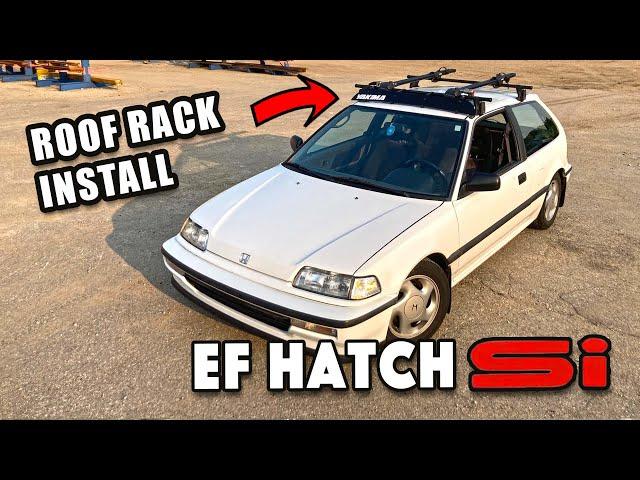 Yakima Roof Rack Install on Honda Civic EF Hatch Sedan CRX