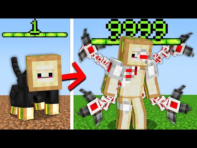 SEVİYE ATLADIKÇA EVRİM GEÇİRİYORUM! - Minecraft