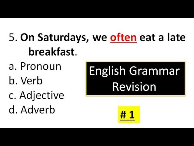 English Grammar | Parts Of Speech | English Grammar Revision | English Point