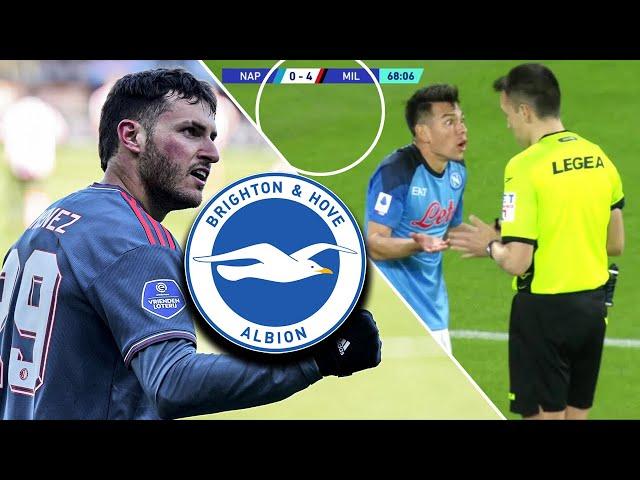 "BRIGHTON tiene en el RADAR a SANTI GIMENEZ "|le PEGAN BAILE al NAPOLI de CHUCKY |JORDAN CARRILLO...