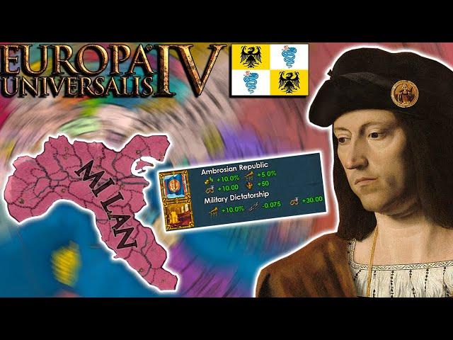 You Can Get These OVERPOWERED GOVERNMENTS ONLY As MILAN - EU4 1.33 Milan Guide