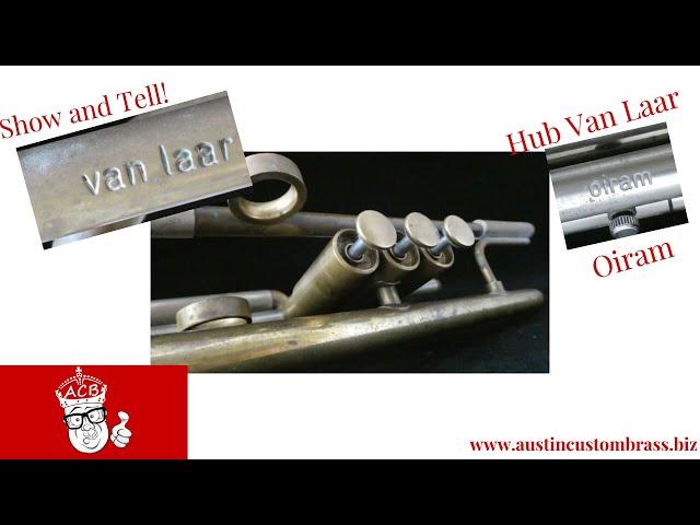 The beautiful Hub Van Laar  Oiram trumpet! ACB show and tell with Trent Austin #trumpet #acb