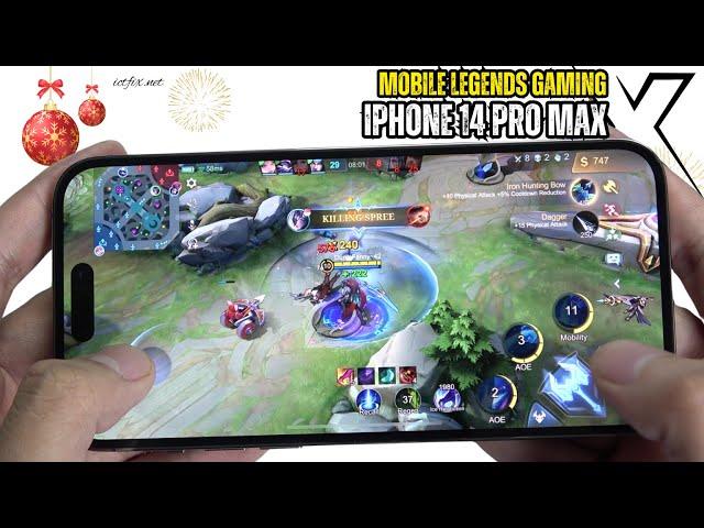 iPhone 14 Pro Max Mobile Legends Gaming test Update 2024 Mlbb | Apple A16 Bionic