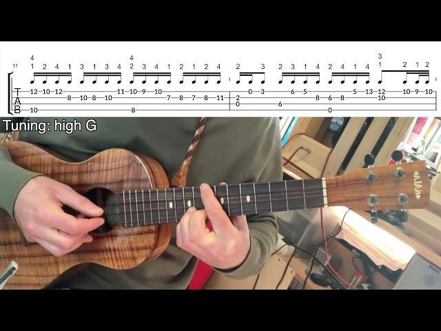 Largo (Violin Sonata No. 3 BWV1005) - J. S. Bach (Ukulele fingerstyle tutorial)