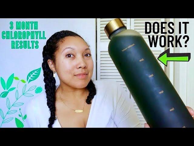 3 MONTH CHLOROPHYLL RESULTS - DOES IT *really* WORK?? Benefits | How to Use | Ashkins Curls #sakara