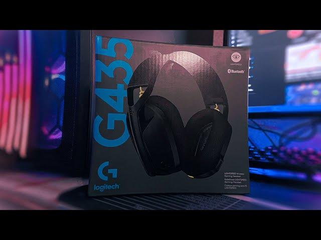 LOGITECH G435 / РАСПАКОВКА И НЕБОЛЬШОЙ ОБЗОР БЕСПРОВОДНЫХ НАУШНИКОВ