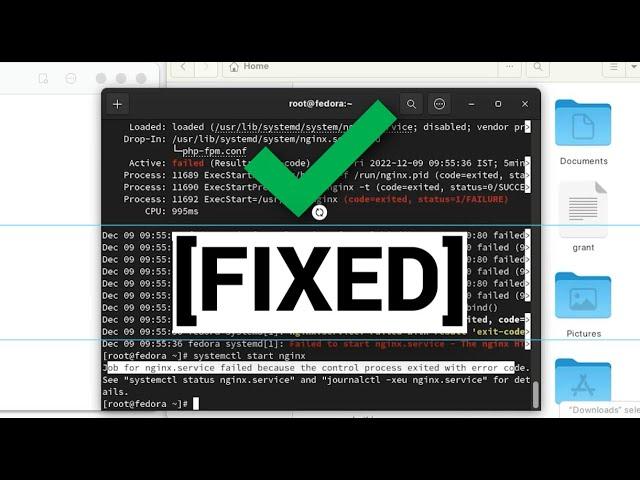 [Solved] | Job for nginx.service failed because the control process exited with error code #nginx