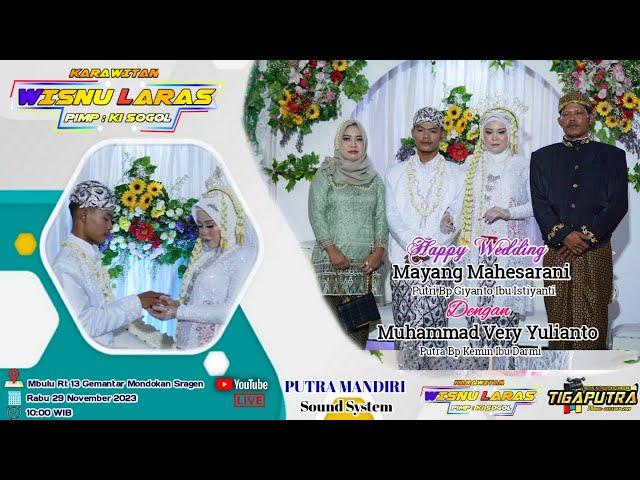 #Live Tayub krwtn WISNU LARAS  || Putra Mandiri Audio  || Tiga Putra HD