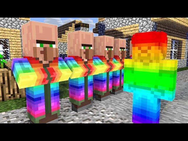 ПОЧЕМУ ЖИТЕЛИ СТАЛИ РАДУЖНЫМИ В МАЙНКРАФТ 99% ТРОЛЛИНГ ЛОВУШКА MINECRAFT ВАКСАЙДИ