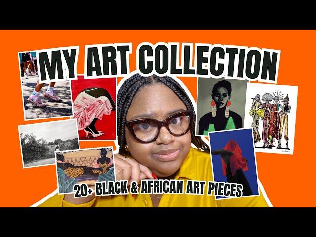 MY ART COLLECTION | 20+ Black and African Art Pieces | Postcards, Posters and Art Prints #blackart