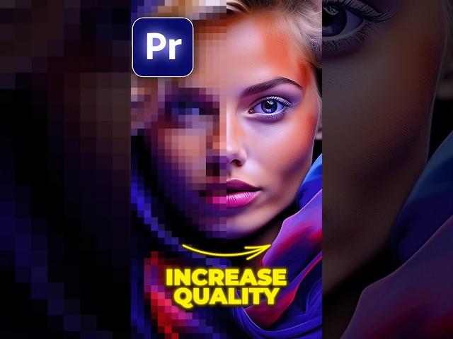 How to INCREASE VIDEO QUALITY in Premiere Pro #premierepro