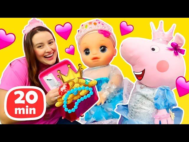 Dia de beleza! História infantil com a bebê Baby Alive e a Peppa Pig