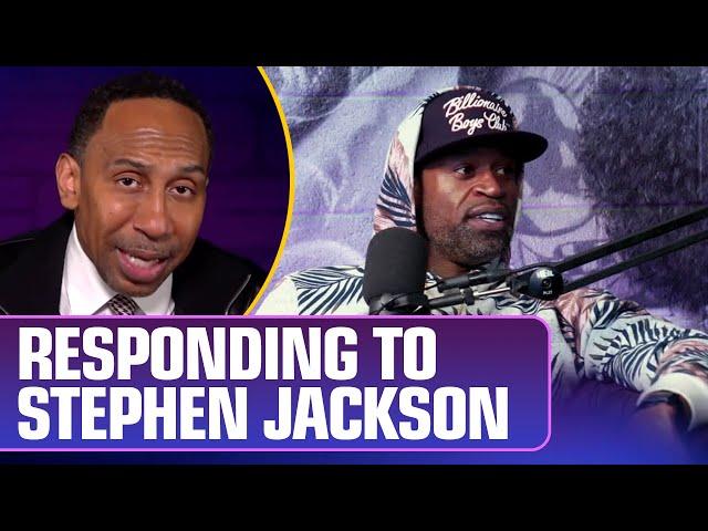 Responding to Stephen Jackson's comments about me