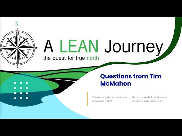 Continuous Improvement Questions from "A Lean Journey"