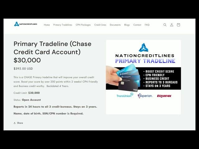 Adding this Primary tradeline can increase Your Credit Score by 200 points