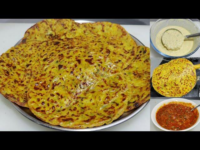 Aloo Paratha With Liquid Dough | बिना आटा गूंदे आलू का परांठा |Aloo Paratha with Chutney |Chef Ashok