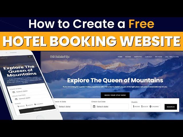 How To Make A Hotel Booking Website With WordPress Free | Hostel, Room and Apartment Booking Website