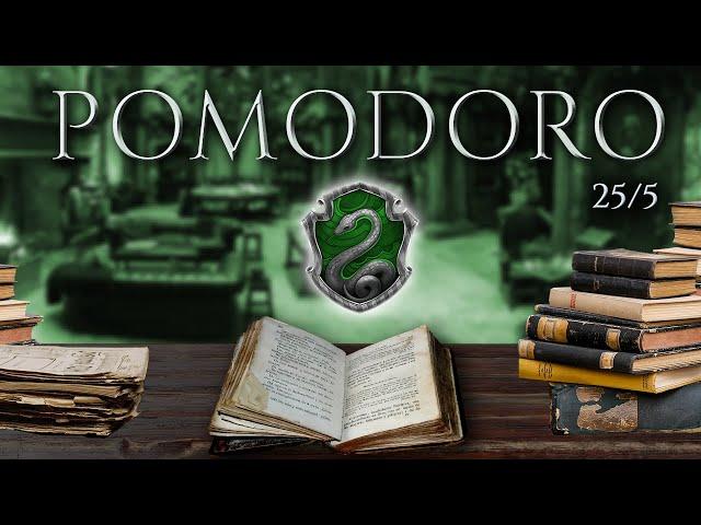 SLYTHERIN  POMODORO Study Session 25/5 - Harry Potter Ambience  Focus, Relax & Study in Hogwarts