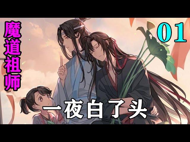 《魔道祖师》之一夜白了头01集  “叔父的意思是忘机斩杀了身无孽债的天生灵物，故而身中诅咒，可有解，如何解？”#忘羡#魔道祖师#蓝忘机#魏无羡