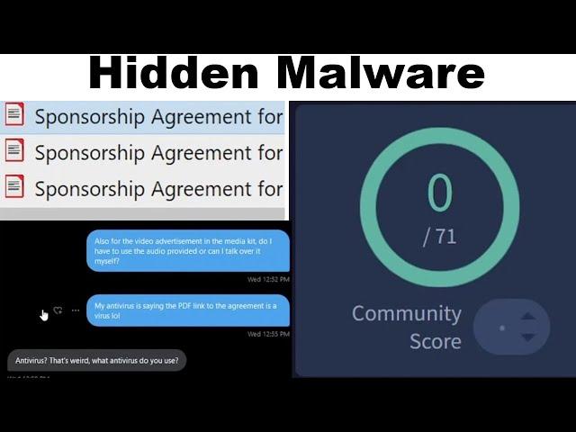 They tried to hack me with UNDETECTED Malware