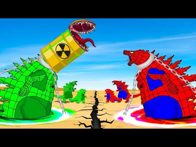 Evolution Of SPIDERMAN GODZILLA Vs Evolution Of GODZILLA RADIATION: Ranked From Weakest To Strongest