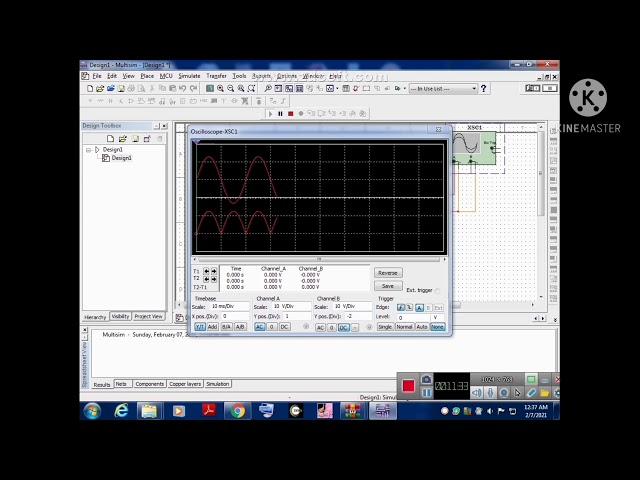 PCB Designing usnig NI Multisim -full wave rectifier