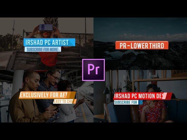 Animated LOWER THIRDS Free Template | Premiere Pro CC