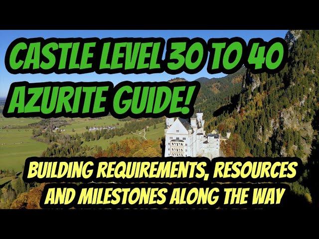 War and Order - Azurite Guide Part 2: The Journey from Castle 30 to 40