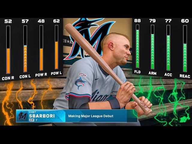 I Called up an Outfielder with BIG Potential - MLB The Show 25 Marlins Franchise | 27