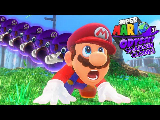 Super Mario Odyssey, but Cosmic Clones Follow Mario - Full Game Walkthrough